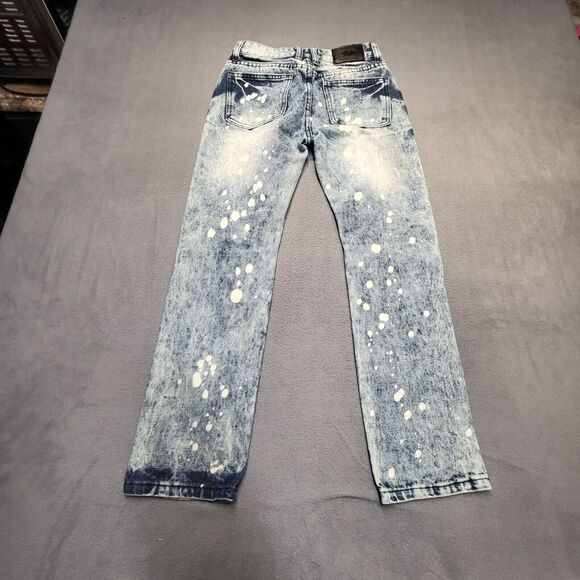 Trestle Supply California Republic Jeans Girls 12 Blue Slim Fit Moto Distressed - Picture 10 of 11